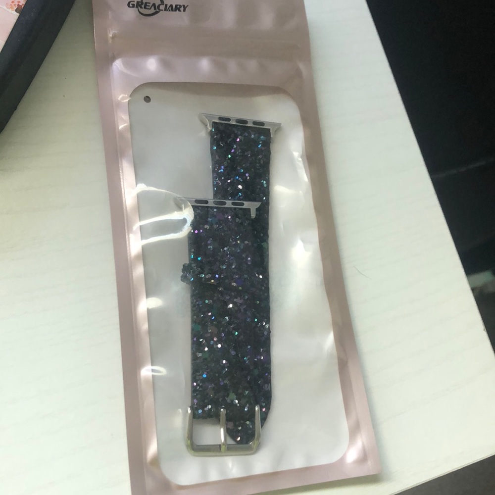 Black Glitter Apple Watch Band
